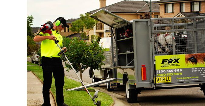 Fox Mowing team at work in Canberra